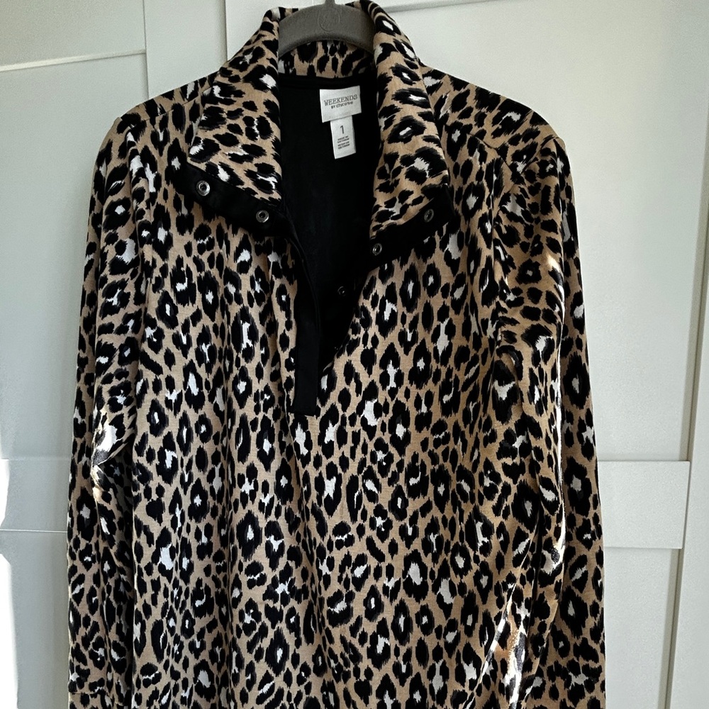 Chico’s Weekender Leopard Print Women's Jacket